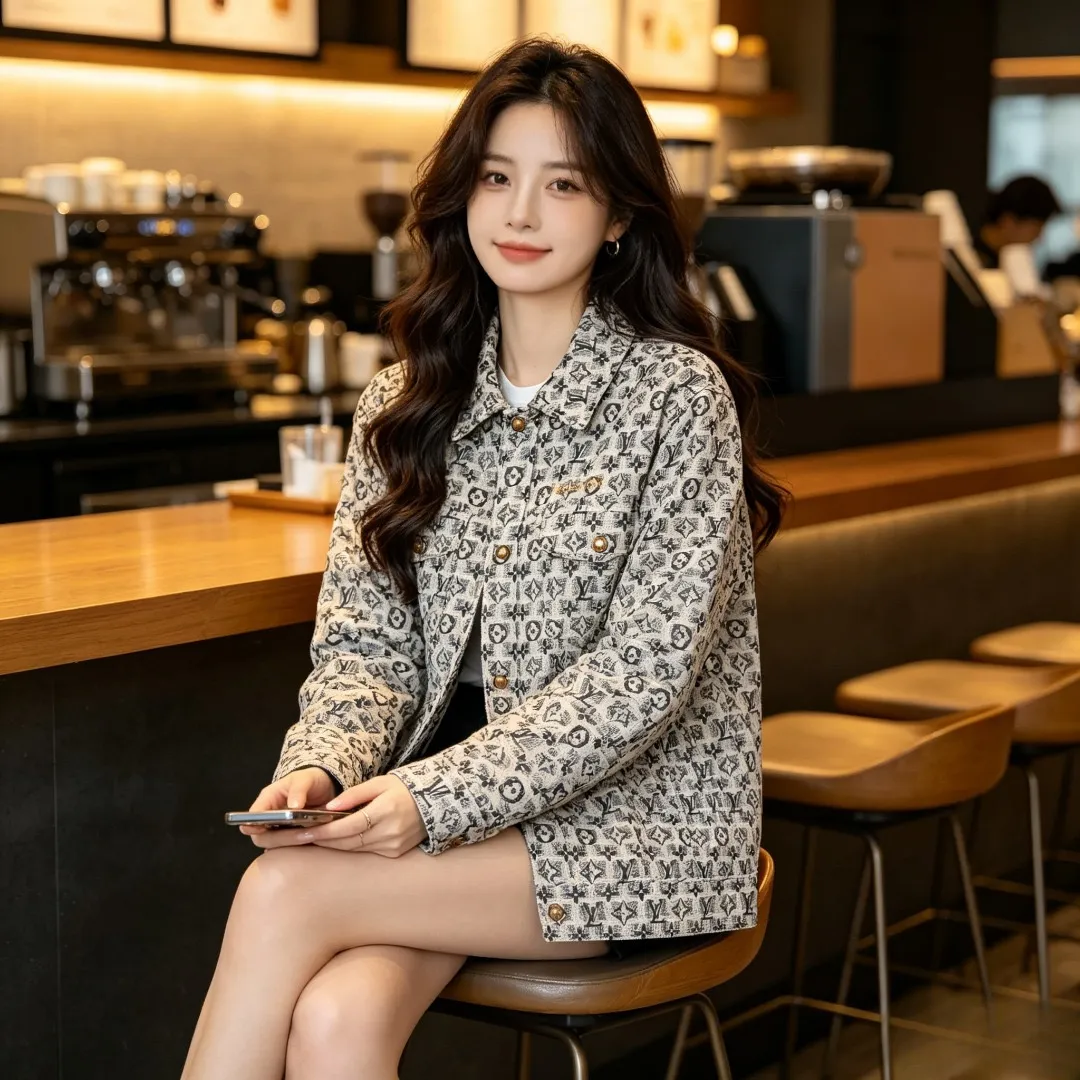 Louis Vuitton/Louis Vuitton all-over embroidered old flower lapel jacket